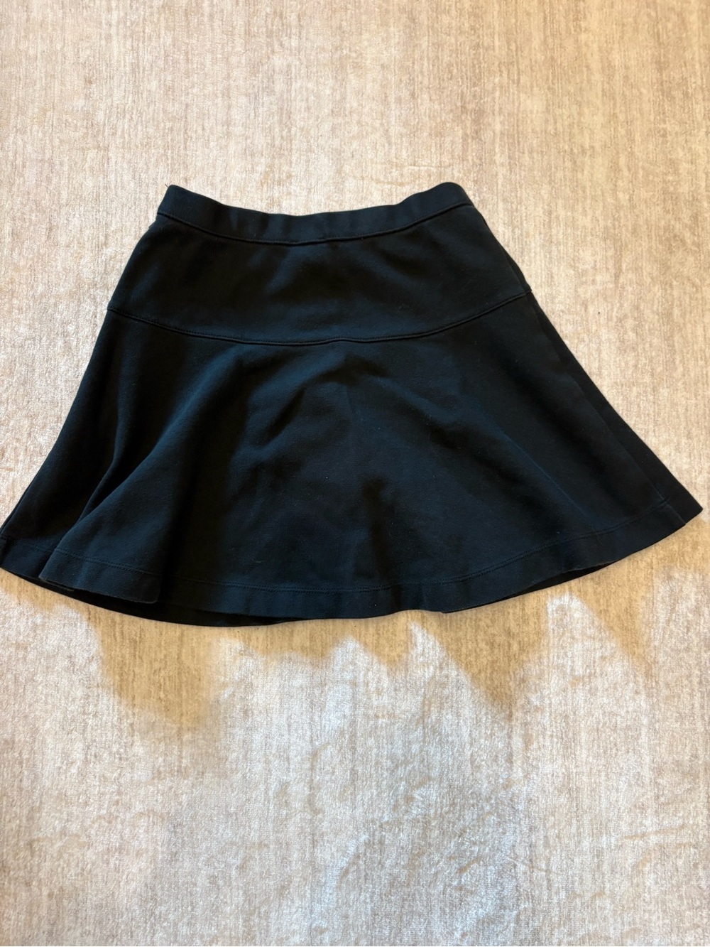 Crewcuts Girls Black Zipper, A-Line Minimalist Skirt Size 10